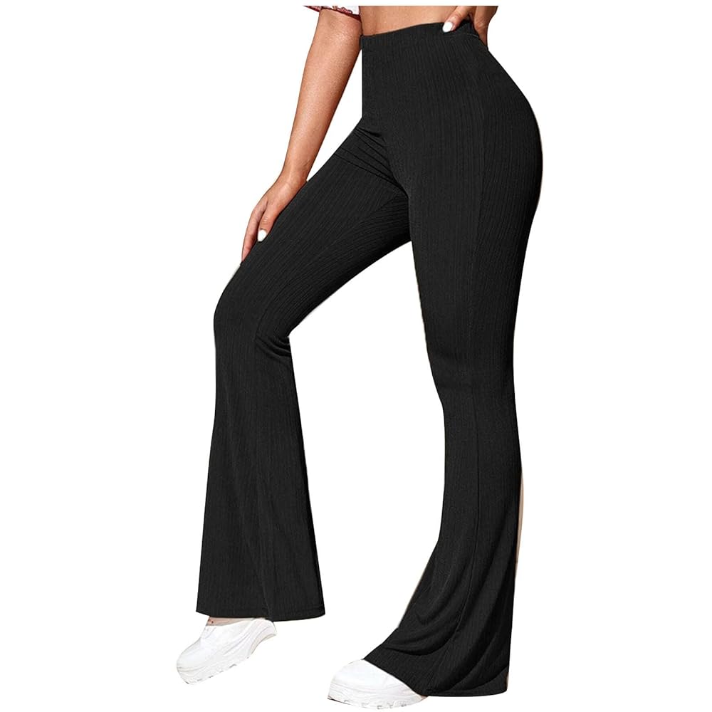 Amazon.com: XUNRYAN Womens Flare Leggings Knit Ribbed